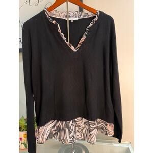 ✨ Sioni Layered Lightweight Sweater Blouse – Size XL ✨